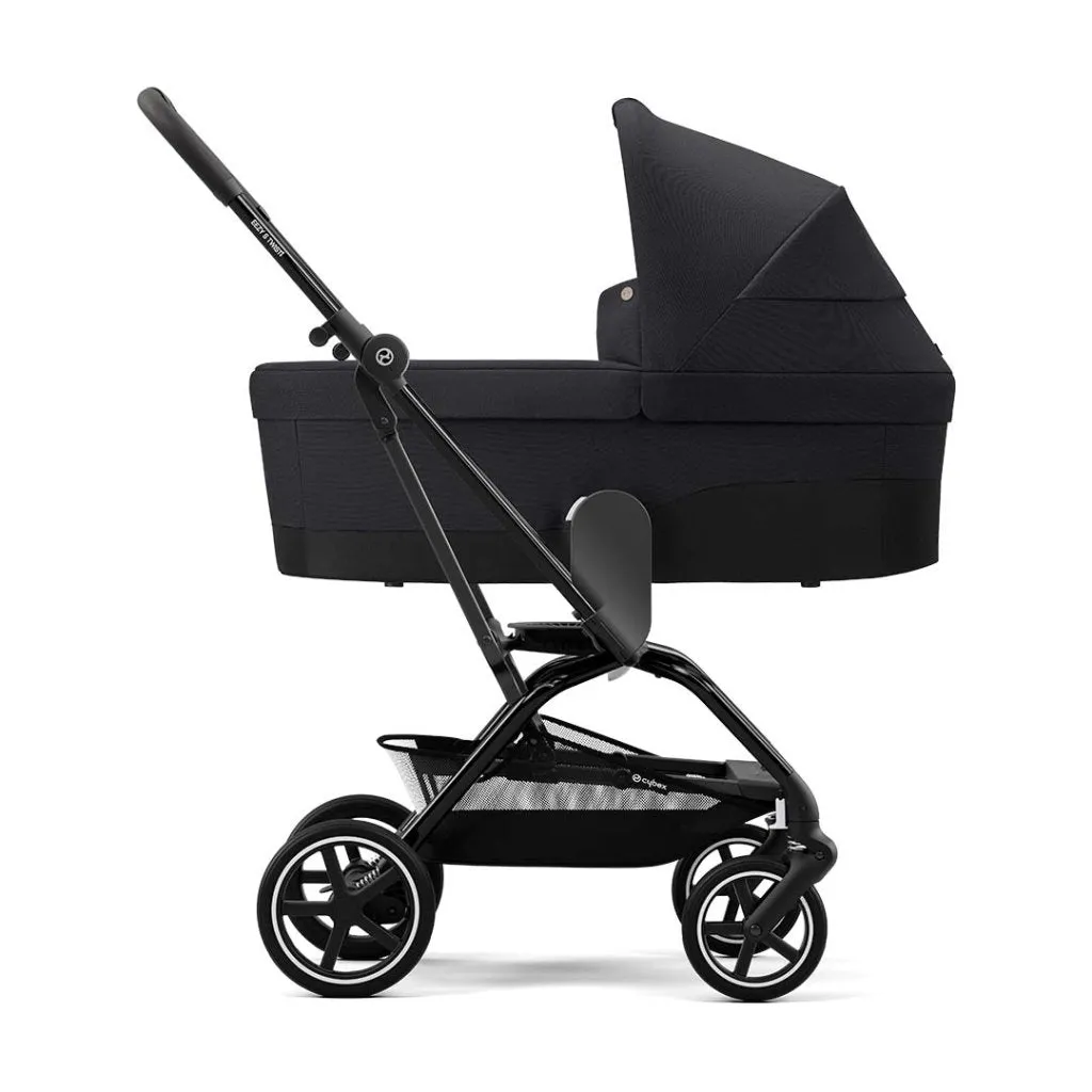 CYBEX BALIOS S Travel System Luxury Bundle with CLOUD T and Gold Footmuff - Moon Black