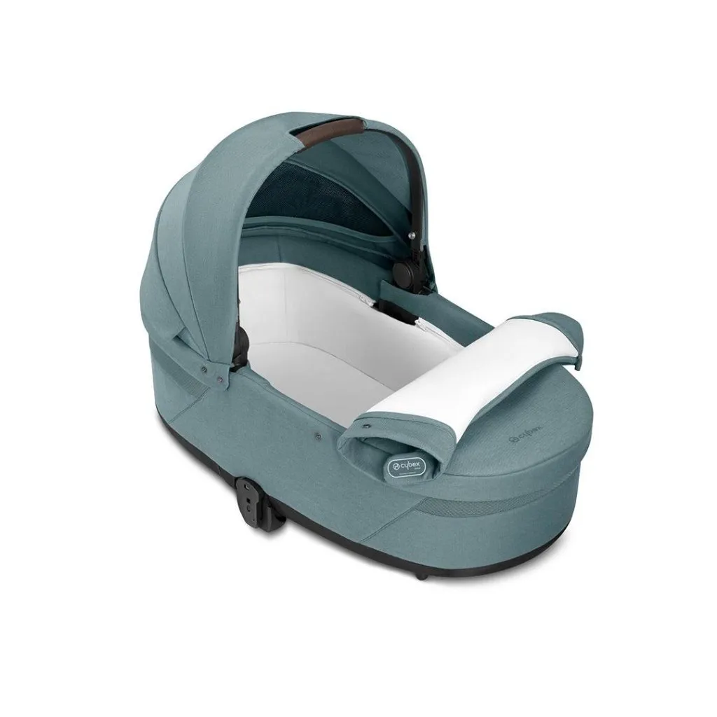 CYBEX BALIOS S Travel System Luxury Bundle with CLOUD T and Gold Footmuff - Sky Blue