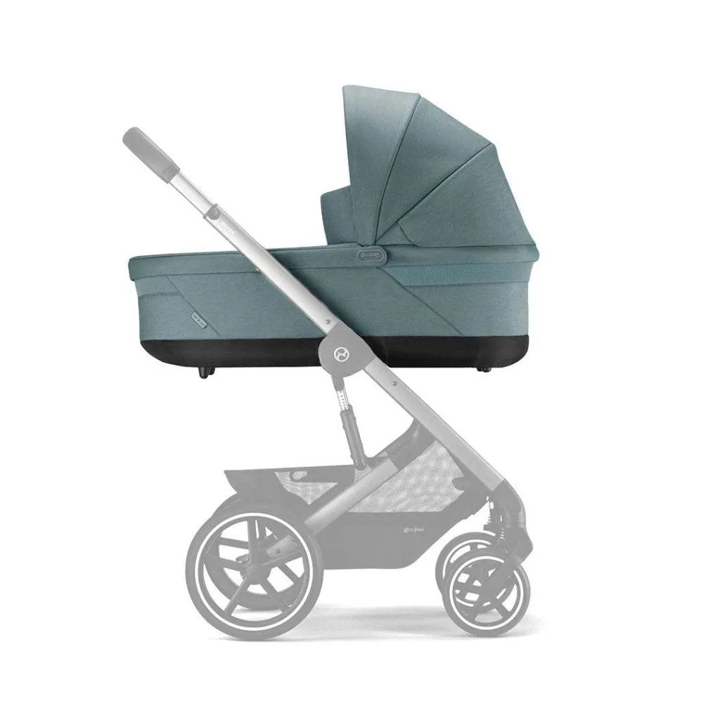 CYBEX BALIOS S Travel System Luxury Bundle with CLOUD T and Gold Footmuff - Sky Blue