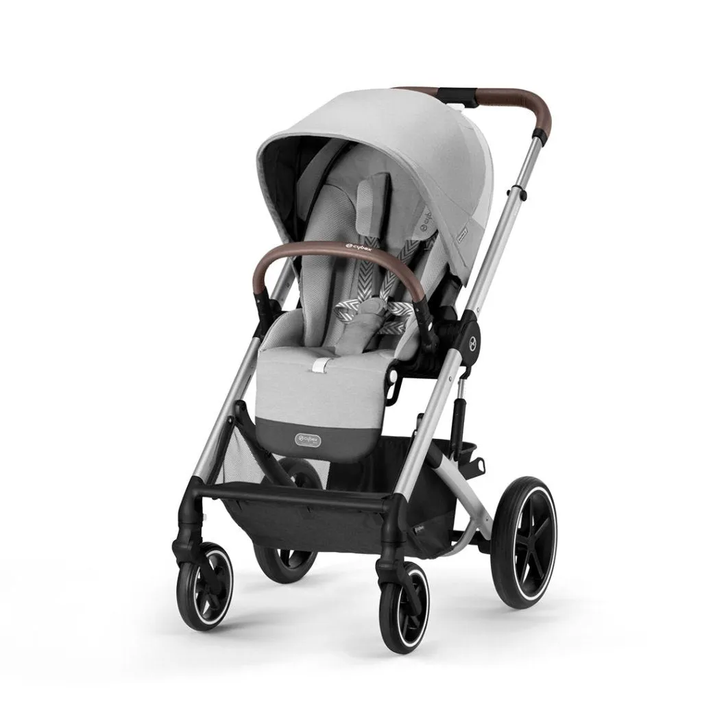 CYBEX BALIOS S Travel System Luxury Bundle with CLOUD T and Snogga Footmuff - Lava Grey