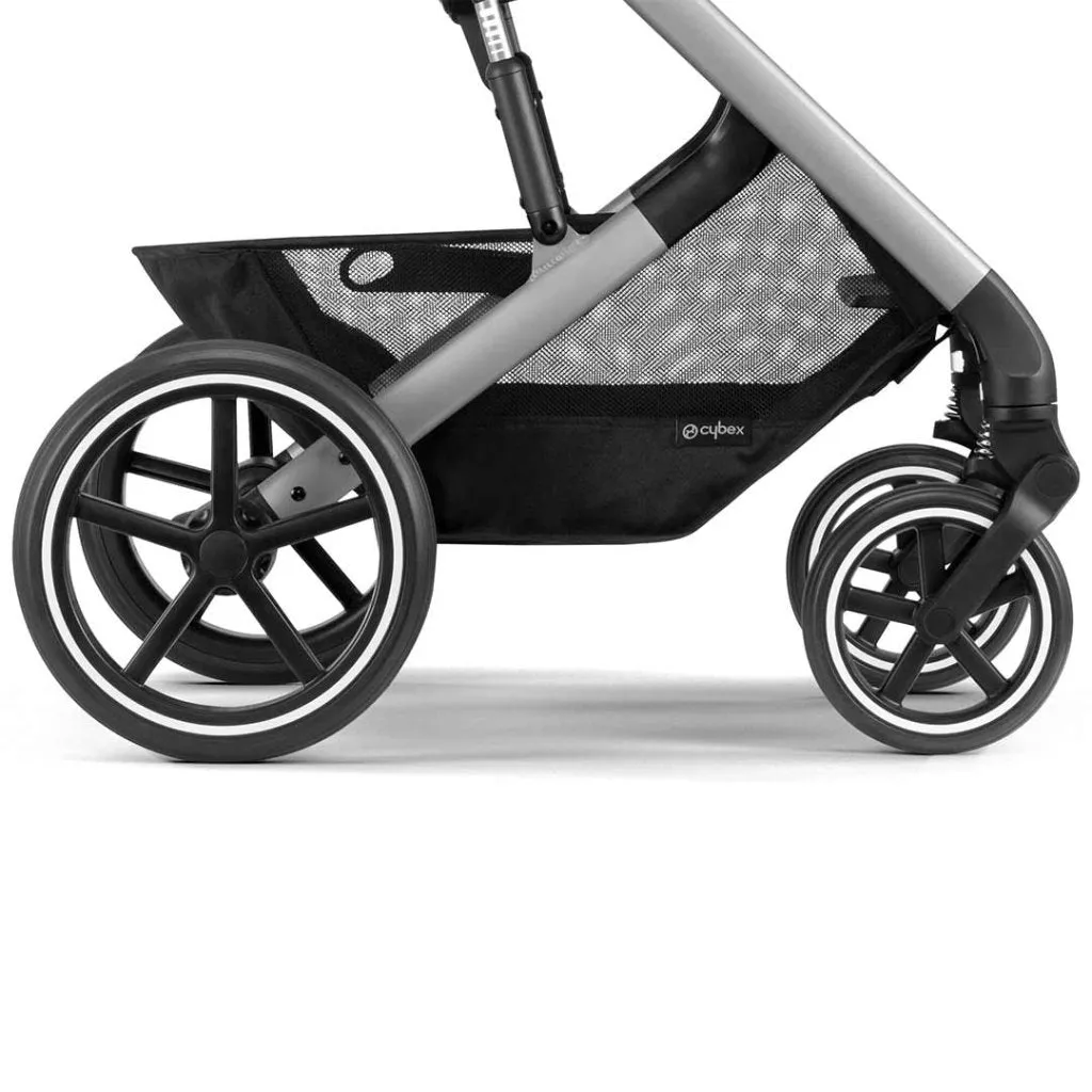 CYBEX BALIOS S Travel System Luxury Bundle with CLOUD T and Snogga Footmuff - Lava Grey