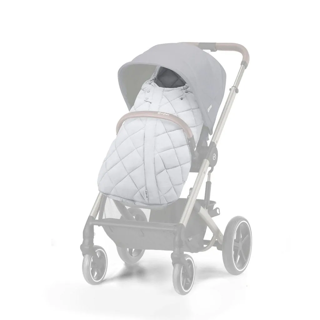 CYBEX BALIOS S Travel System Luxury Bundle with CLOUD T and Snogga Footmuff - Lava Grey