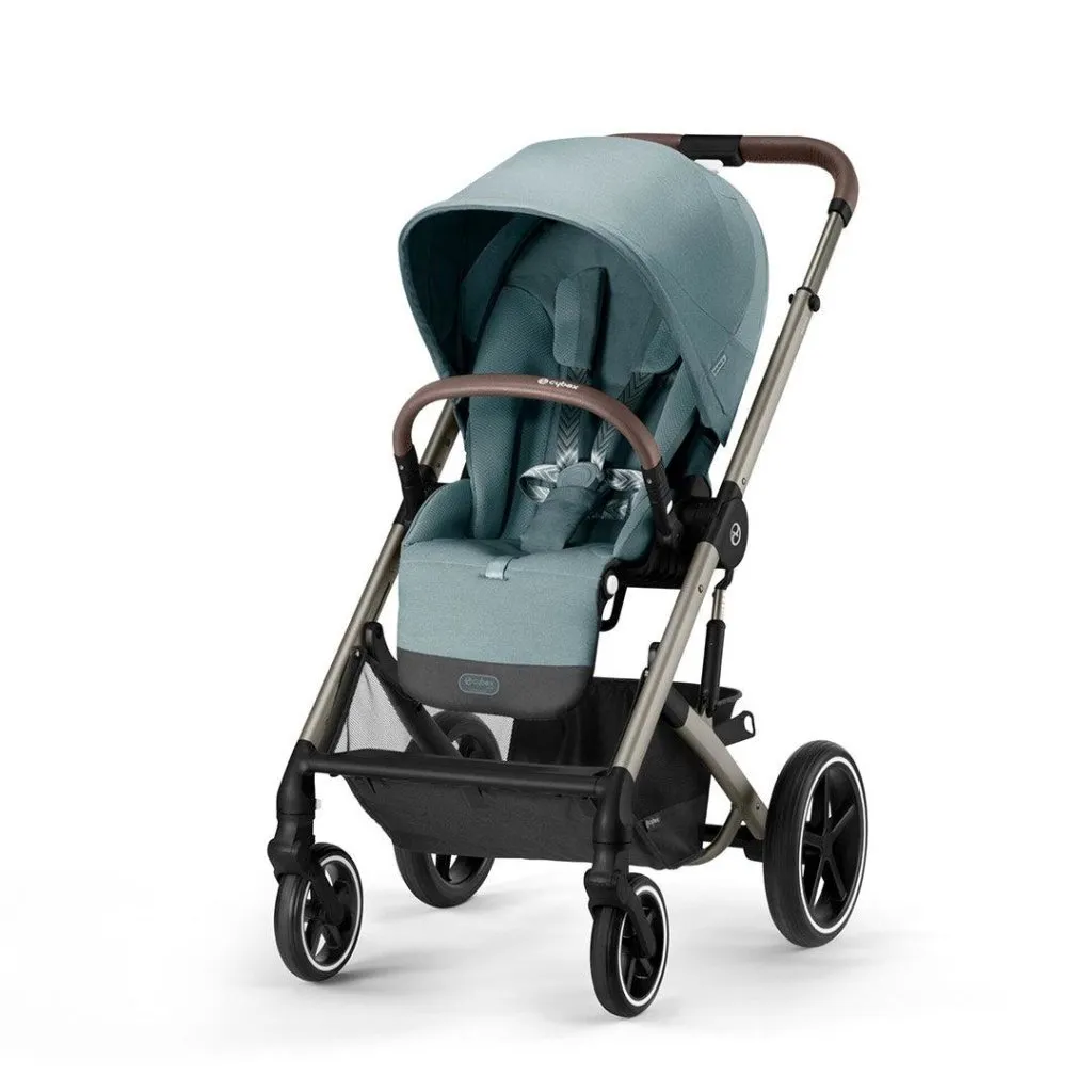 CYBEX BALIOS S Travel System Luxury Bundle with CLOUD T and Snogga - Sky Blue