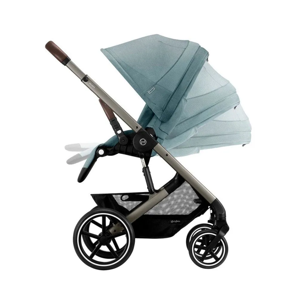 CYBEX BALIOS S Travel System Luxury Bundle with CLOUD T and Snogga - Sky Blue