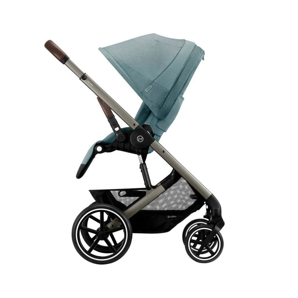CYBEX BALIOS S Travel System Luxury Bundle with CLOUD T and Snogga - Sky Blue