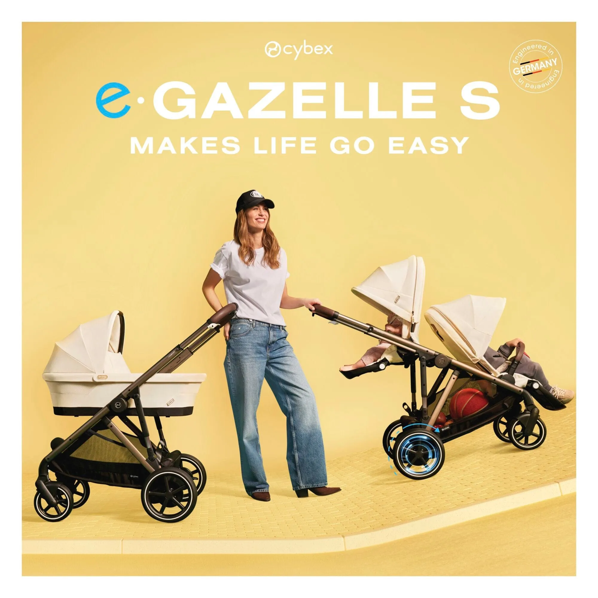 Cybex eGazelle S Luxury Bundle in Stone Grey