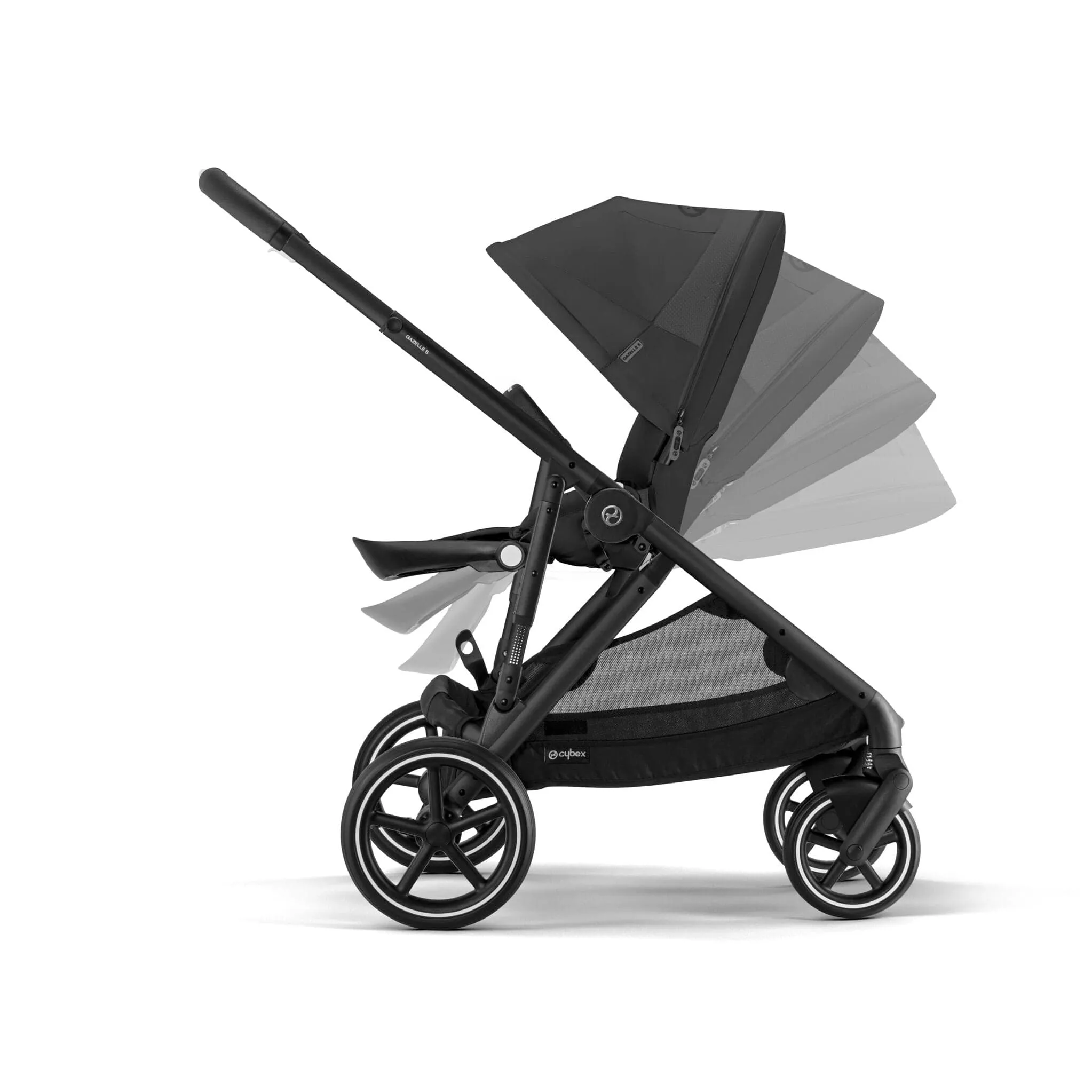 Cybex Gazelle S Luxury Bundle in Black/Moon Black
