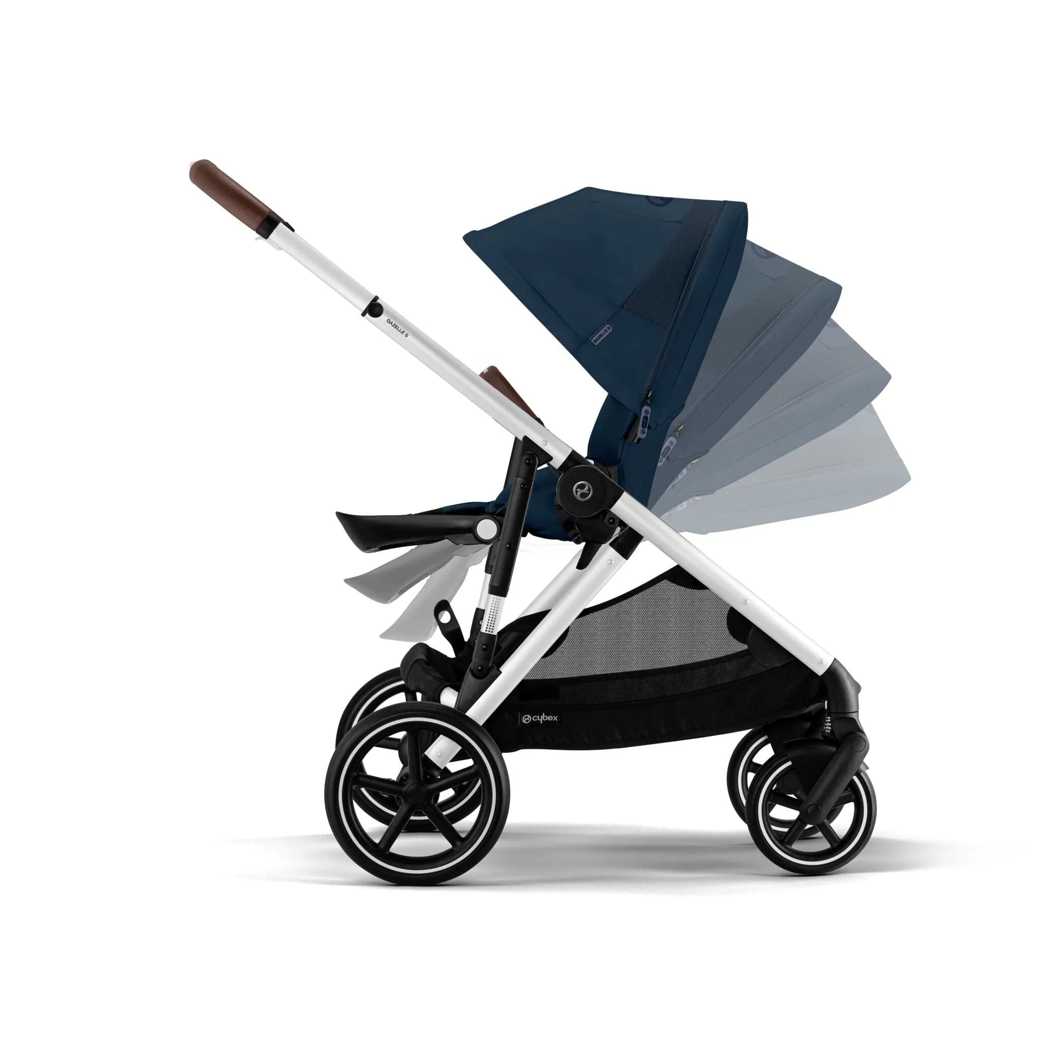 Cybex Gazelle S Luxury Bundle in Silver/Ocean Blue