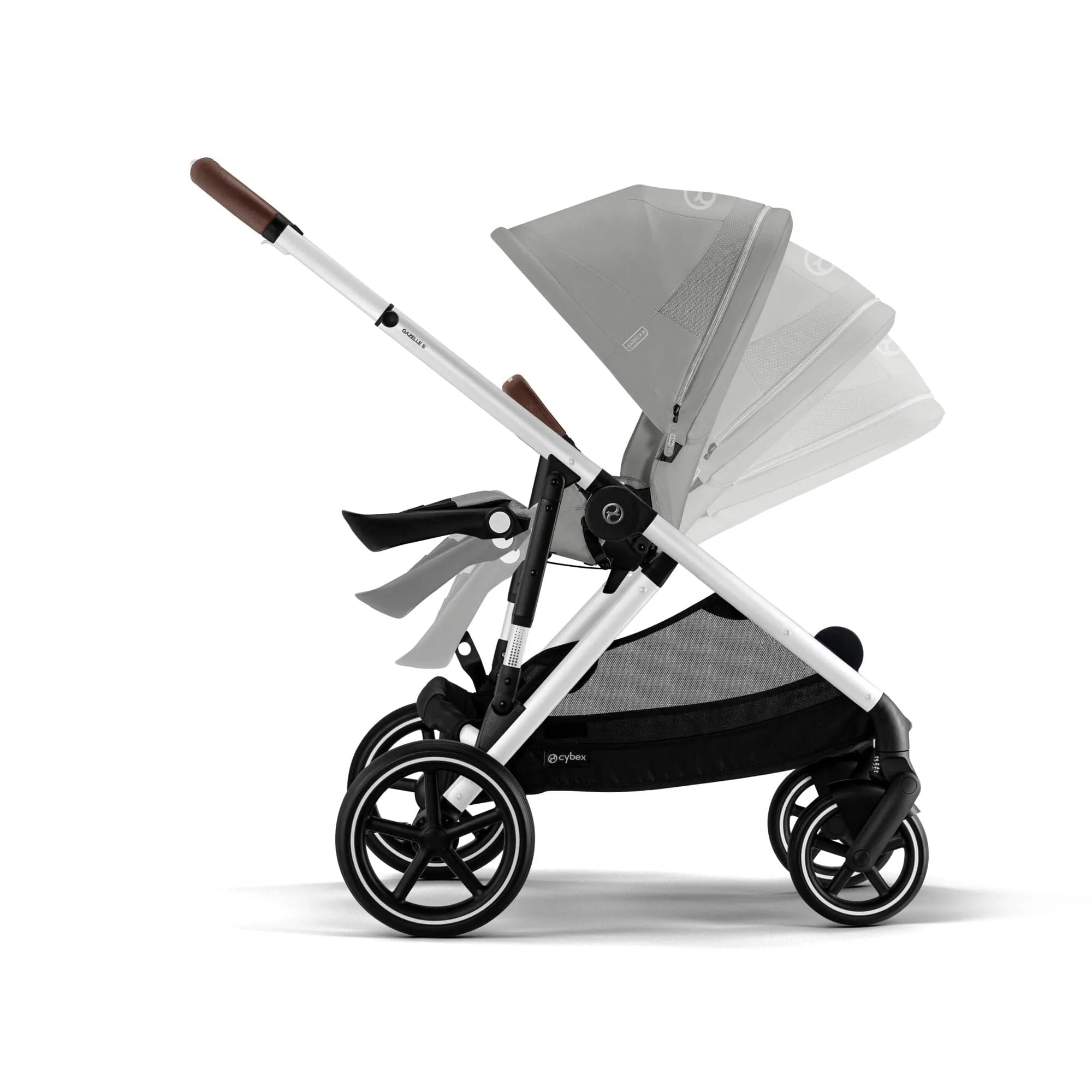 Cybex Gazelle S Luxury Bundle in Silver/Stone Grey