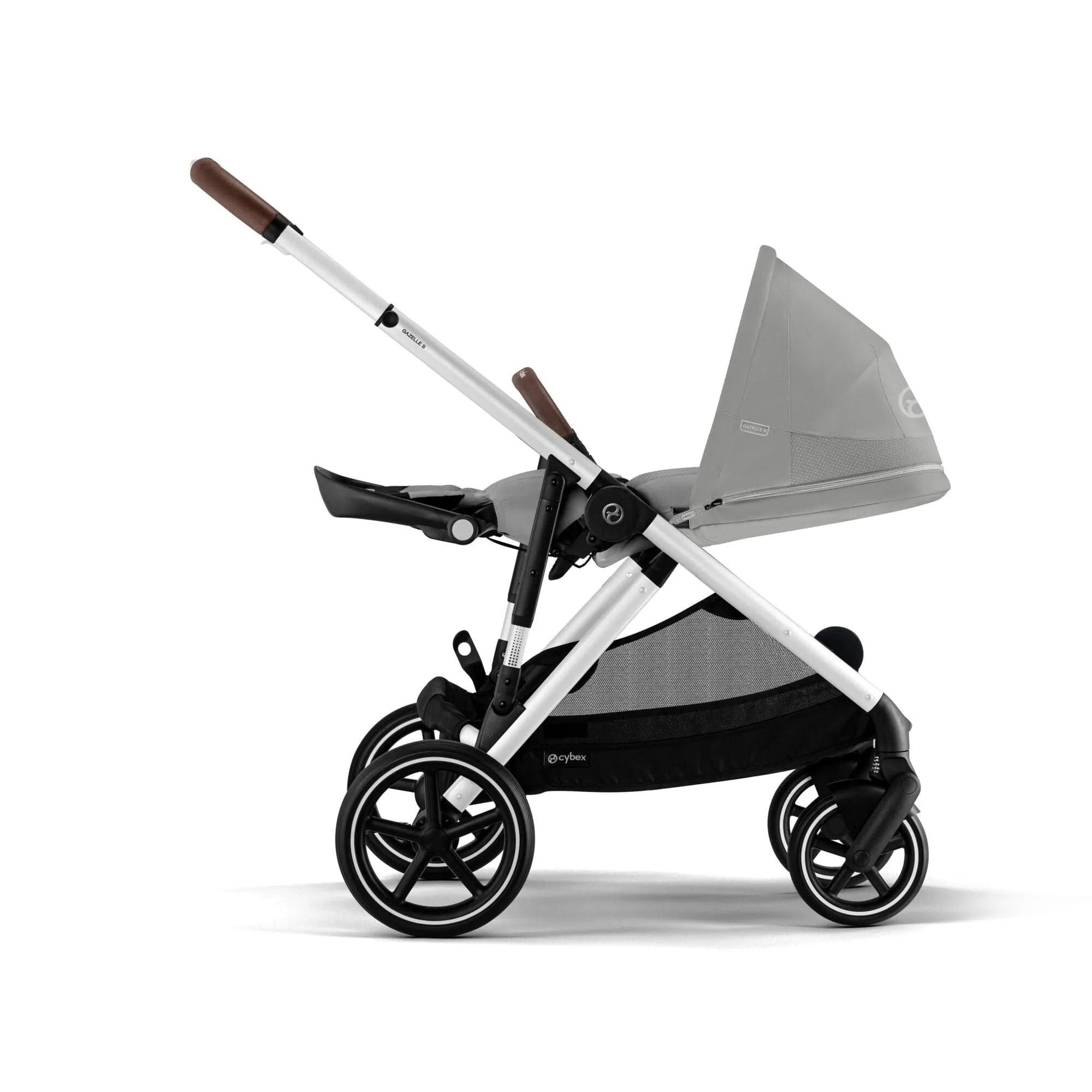 Cybex Gazelle S Luxury Bundle in Silver/Stone Grey