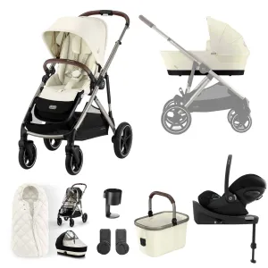 Cybex Gazelle S Luxury Bundle in Taupe/Seashell Beige