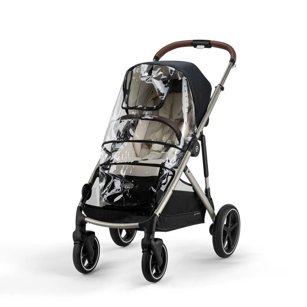 CYBEX Gazelle S Travel System Luxury Bundle With Gold Footmuff and CLOUD T - Lava Grey
