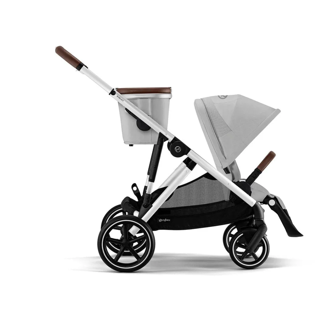 CYBEX Gazelle S Travel System Luxury Bundle With Gold Footmuff and CLOUD T - Lava Grey