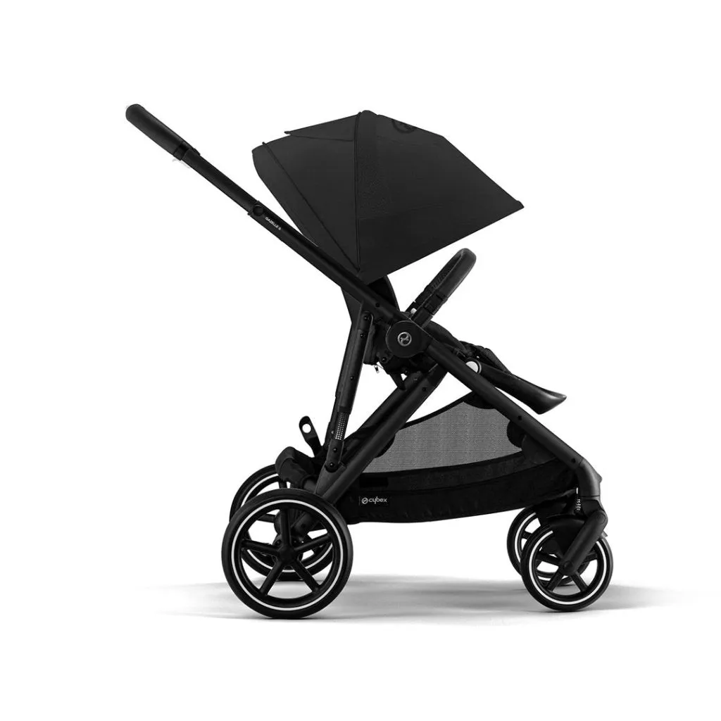 CYBEX Gazelle S Travel System Luxury Bundle With Gold Footmuff and CLOUD T - Moon Black