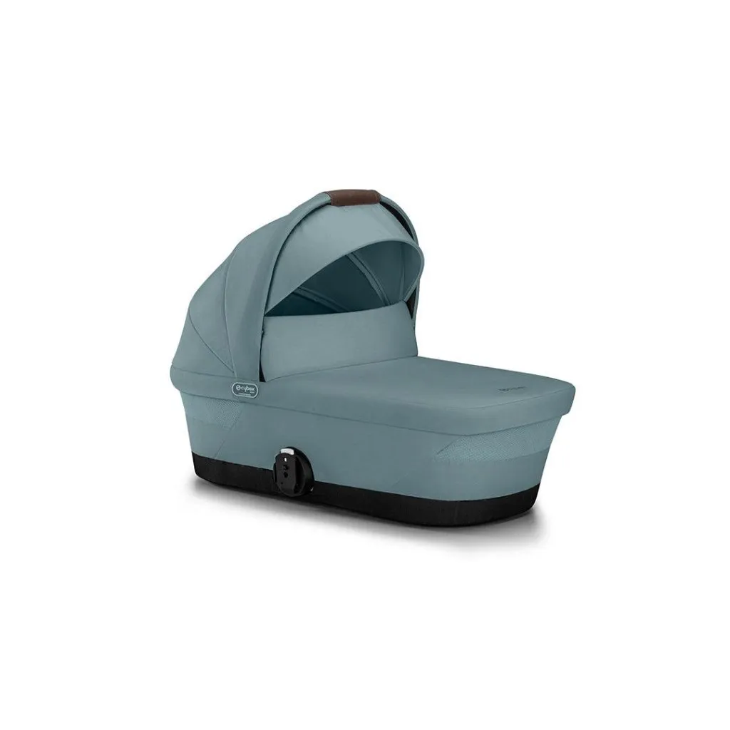 CYBEX Gazelle S Travel System Luxury Bundle With Gold Footmuff and CLOUD T - Sky Blue