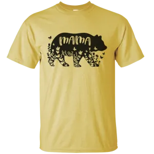 Dad Daddy Papa Mama Mom Mammy Bear Grizzly Flower Animal Mothers Fathers Day Nurse Love Heart Family Gift Unisex T-Shirt