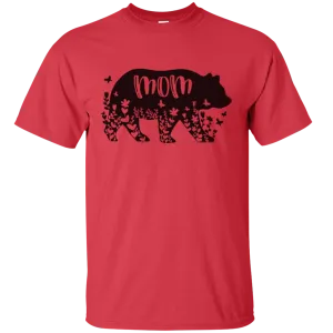 Dad Daddy Papa Mama Mom Mammy Bear Grizzly Flower Animal Mothers Fathers Day Nurse Love Heart Family Gift Unisex T-Shirt