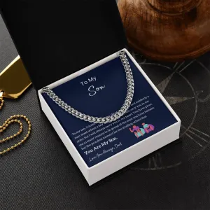 Dad to Son Gift, To My Son Necklace from Dad, Son Card, Best Idea Gift for Son