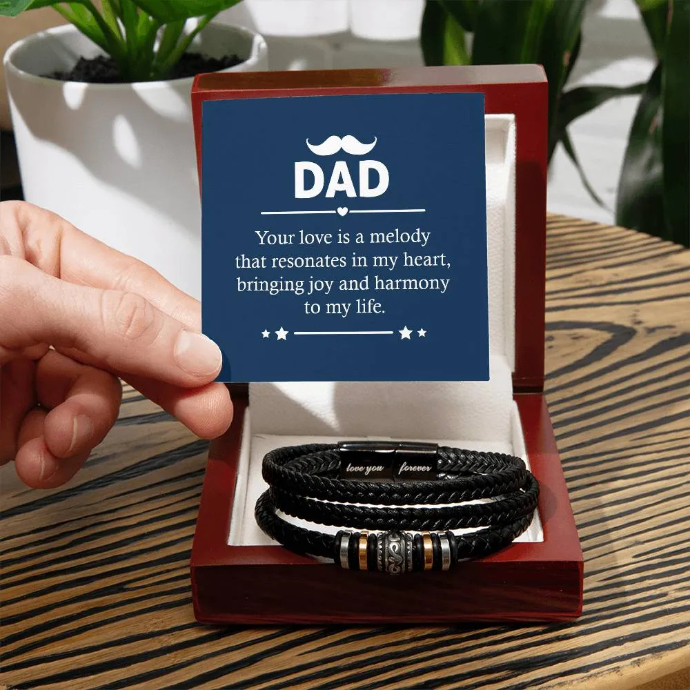 Dad Your Love Is A Melody, Love You Forever Bracelet