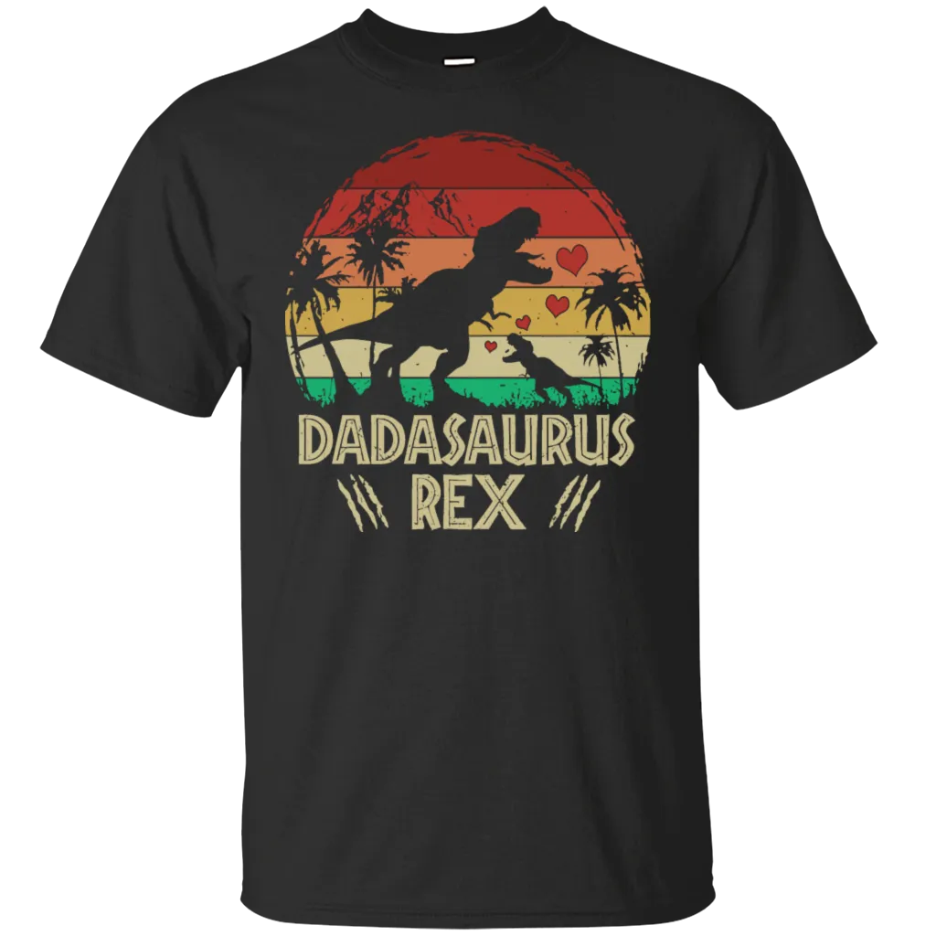 Dadasaurus Rex Baby Papa Dad Daddy Fathers Day Trex Dinosaurus Dino Love Heart Family Gift Unisex T-Shirt