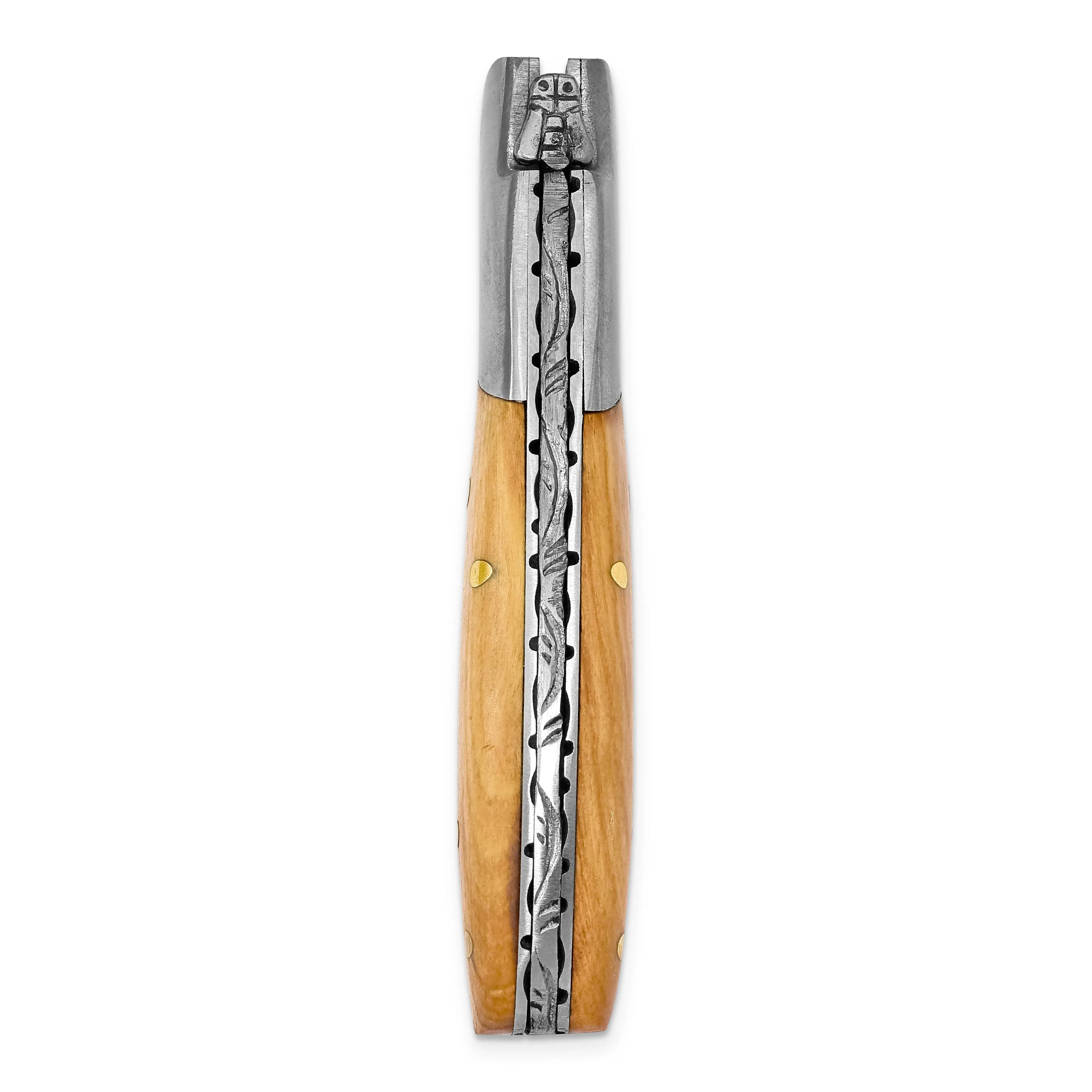 Damascus 256Layer Folding Blade Wood Knife
