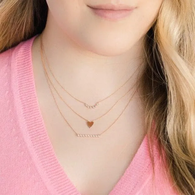 Dana Rebecca Designs DRD 14k Yellow Gold Heart Necklace