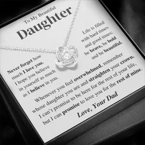 Daughter Gift- Believe in yourself -From Dad