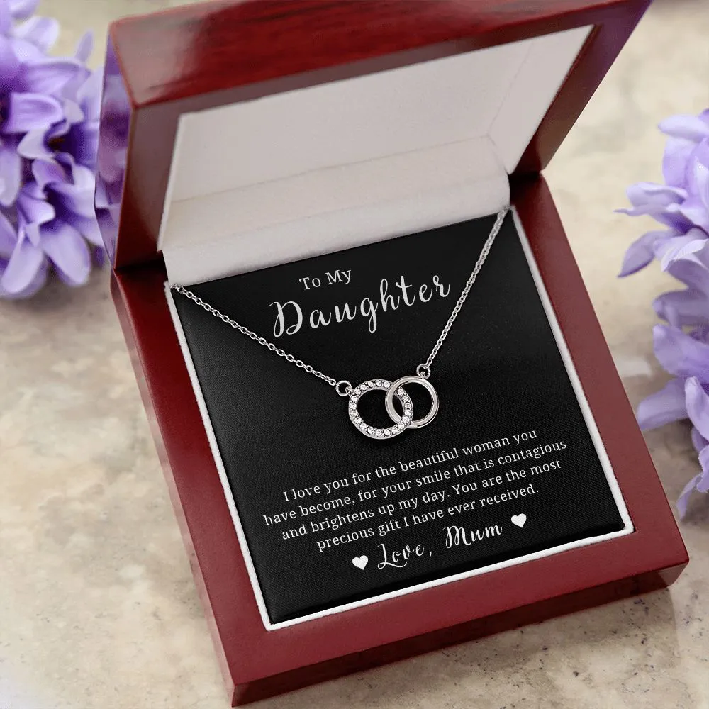 Daughter Gift, from Mom to Daughter Necklace, Daughter Birthday gift, with Message Card: I Love you…
