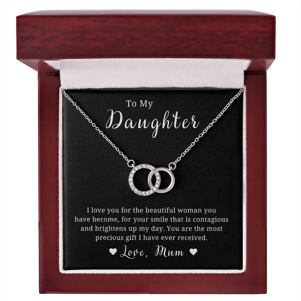 Daughter Gift, from Mom to Daughter Necklace, Daughter Birthday gift, with Message Card: I Love you…