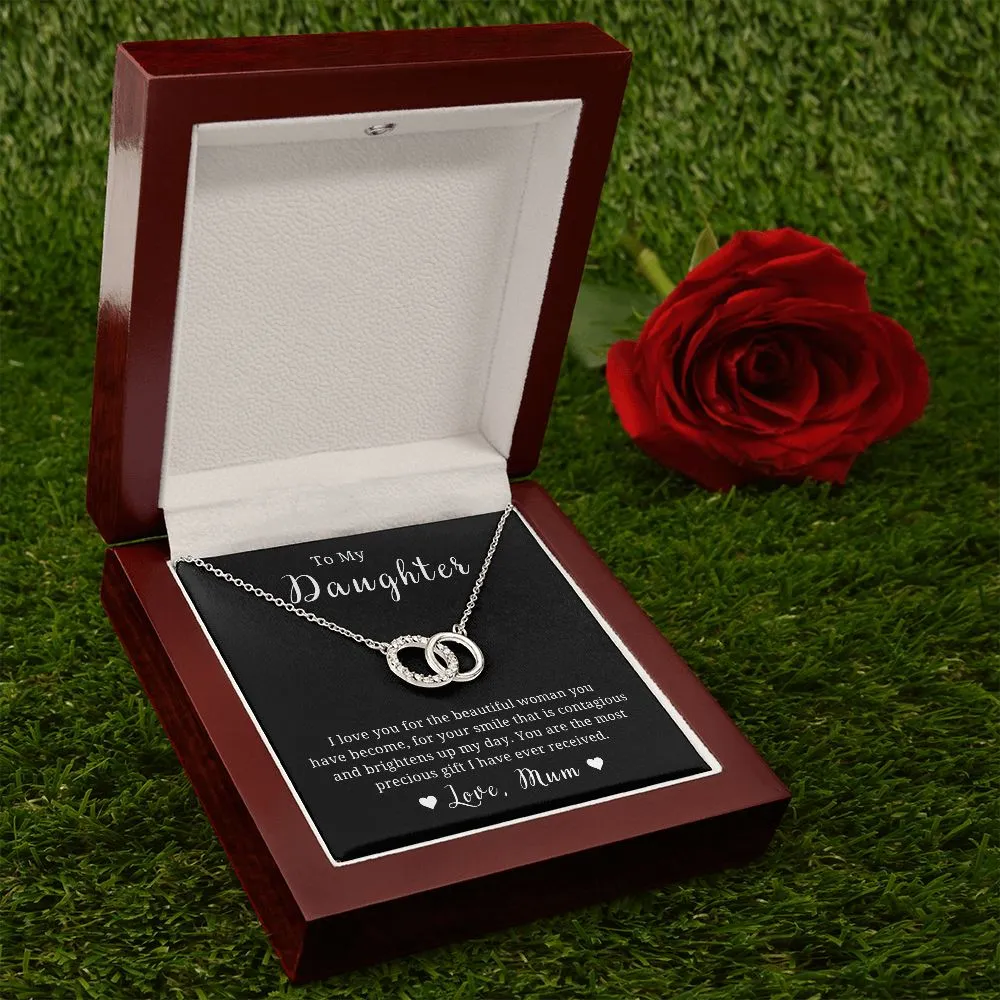 Daughter Gift, from Mom to Daughter Necklace, Daughter Birthday gift, with Message Card: I Love you…