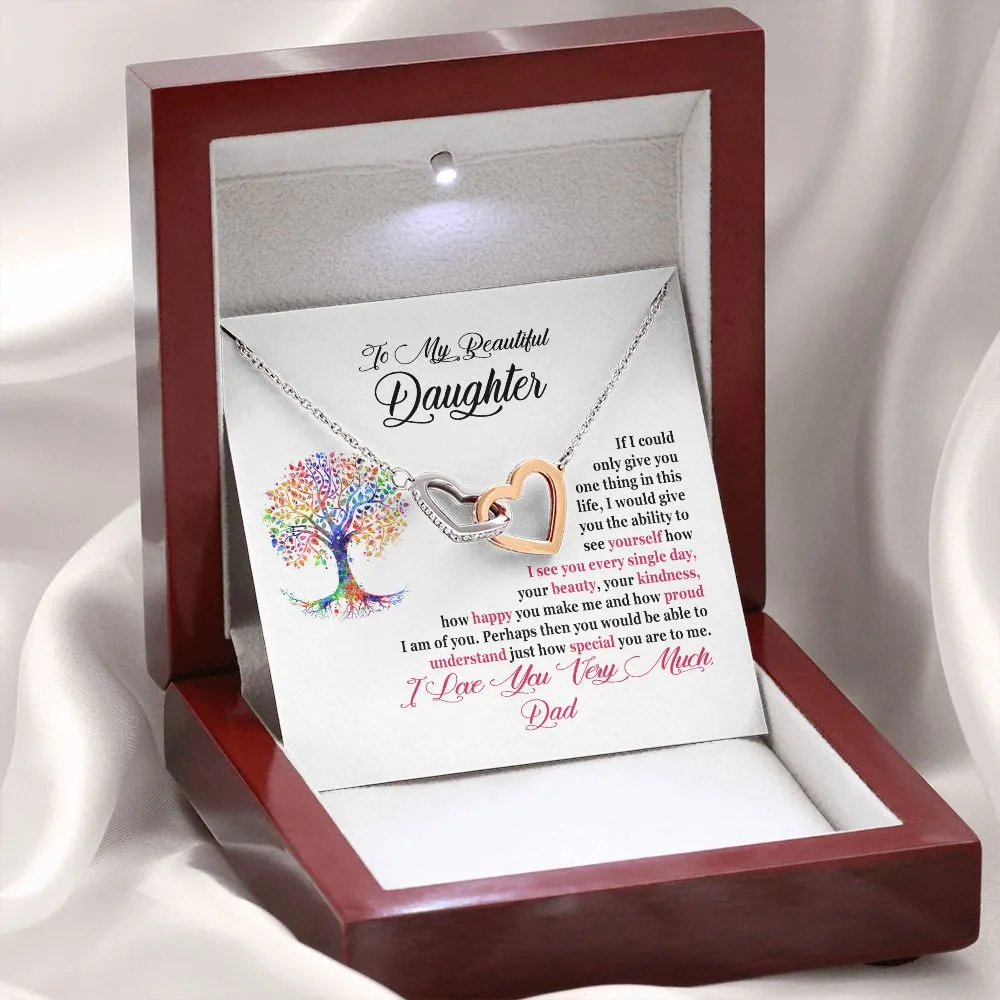 Daughter Necklace From Dad - I Am So Proud Of You