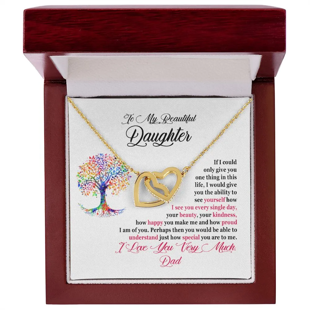 Daughter Necklace From Dad - I Am So Proud Of You
