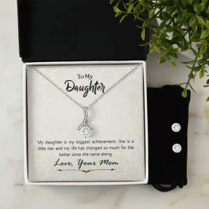 Daughter Pendant and Earring Set-My biggest achievement