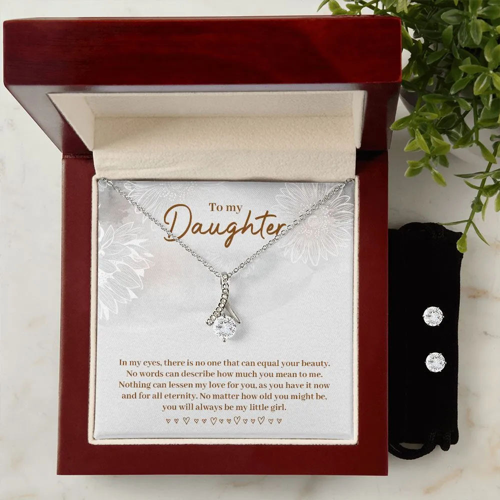 Daughter Pendant and Earring Set-There is no one