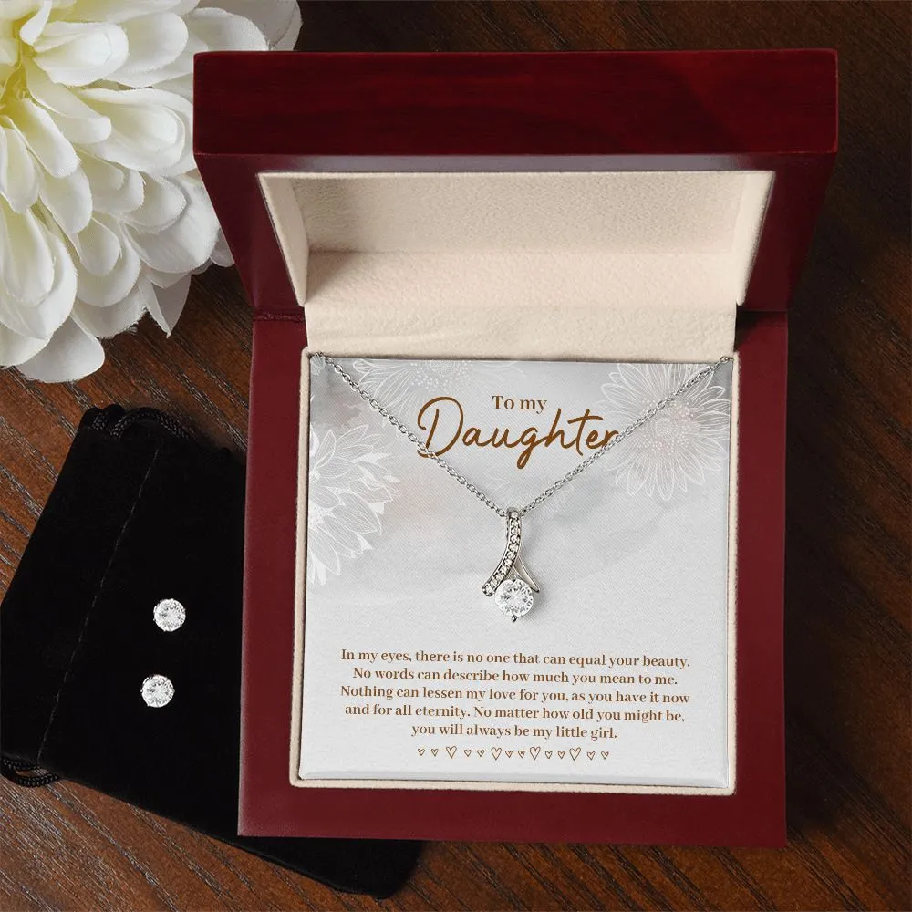 Daughter Pendant and Earring Set-There is no one