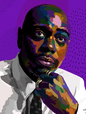 Dave - Dave Chappelle inspired Portrait - Limited Edition Giclee Art Print & Wall Decor - Vakseen Art