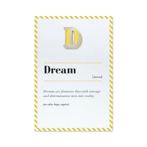 D/Dream Pin Badge and Card