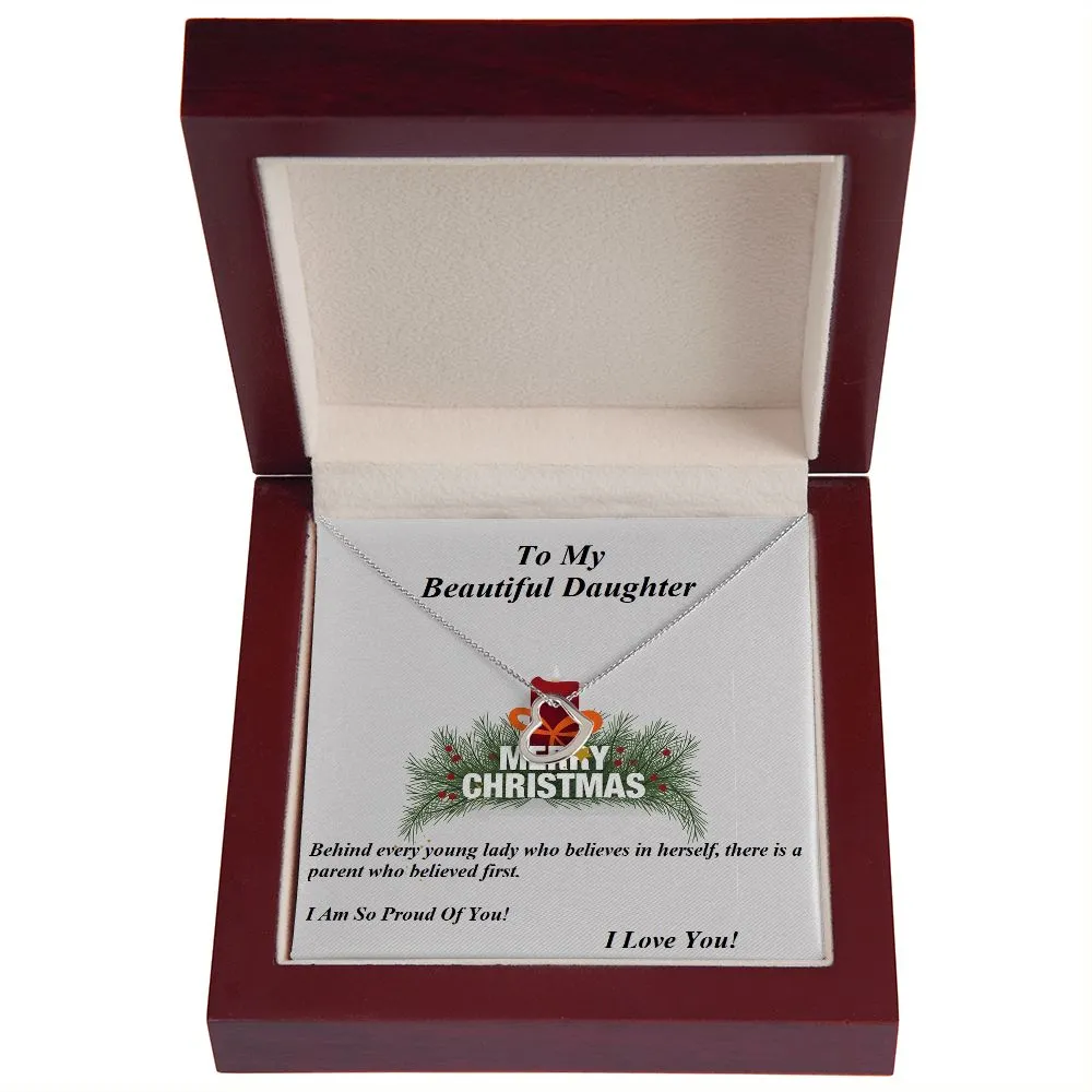 Delicate Heart Necklace, For Her, Daughter, for Christmas, with Custom Message Card