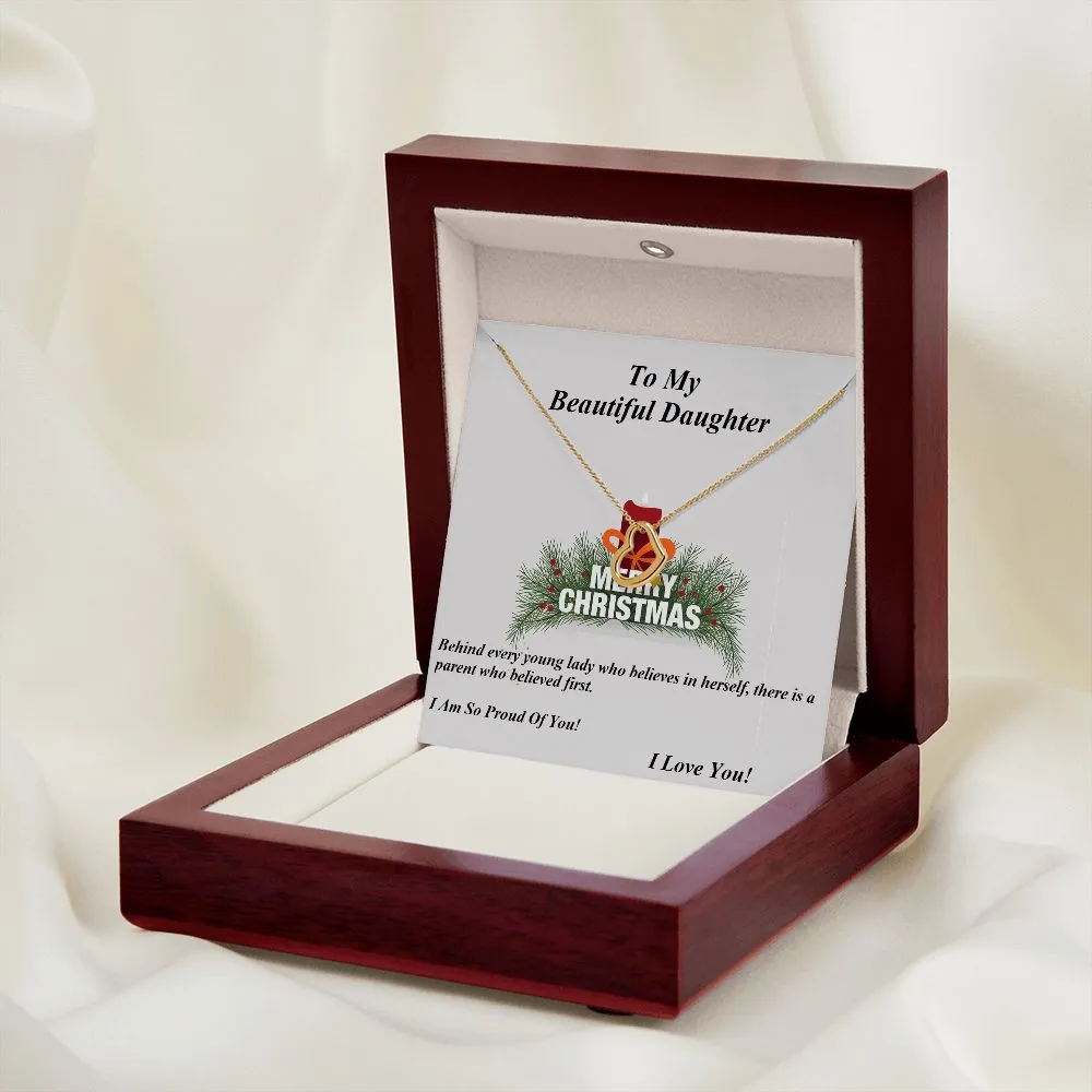 Delicate Heart Necklace, For Her, Daughter, for Christmas, with Custom Message Card