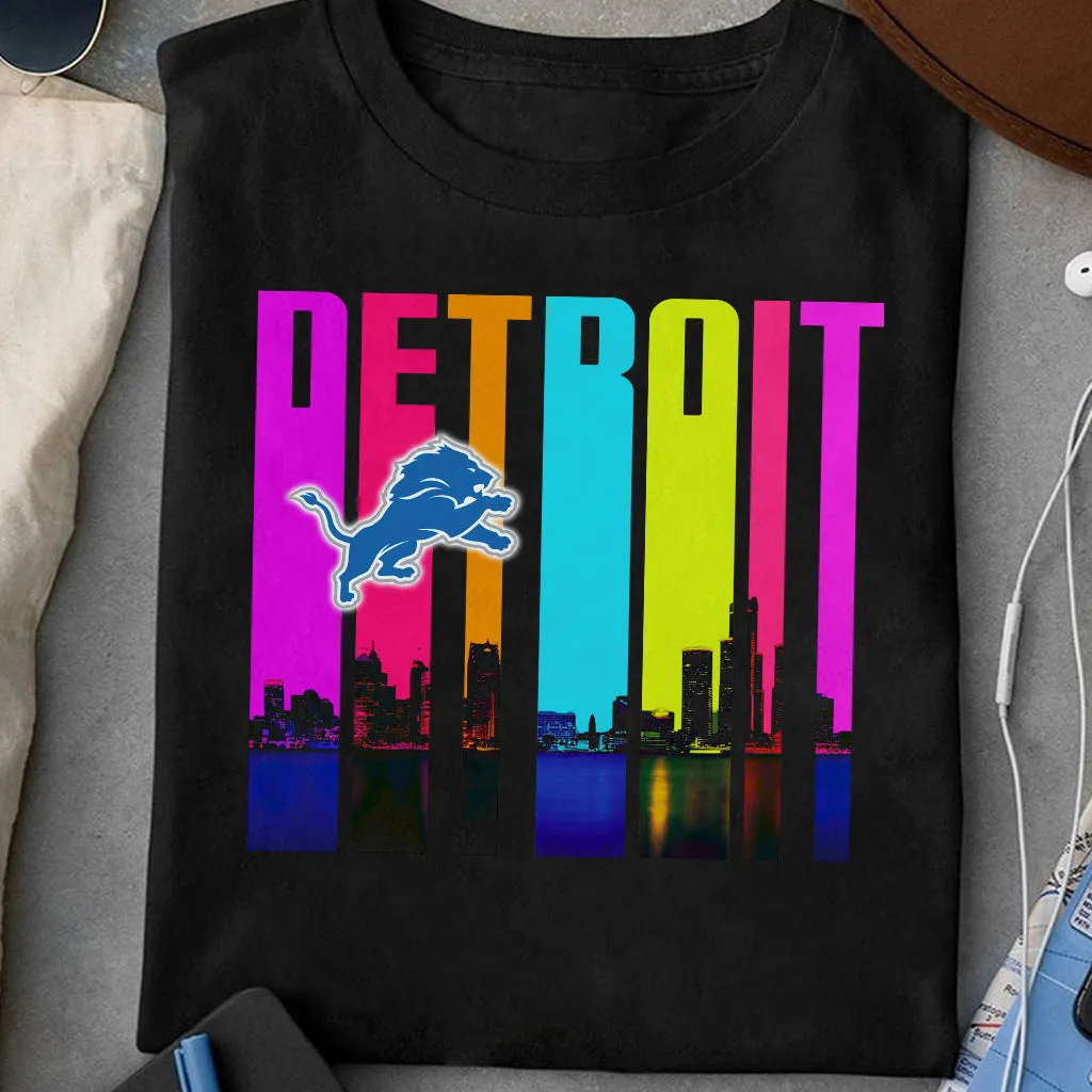 Detroit Skyline Colorful Shirt - DTLO