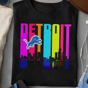 Detroit Skyline Colorful Shirt - DTLO