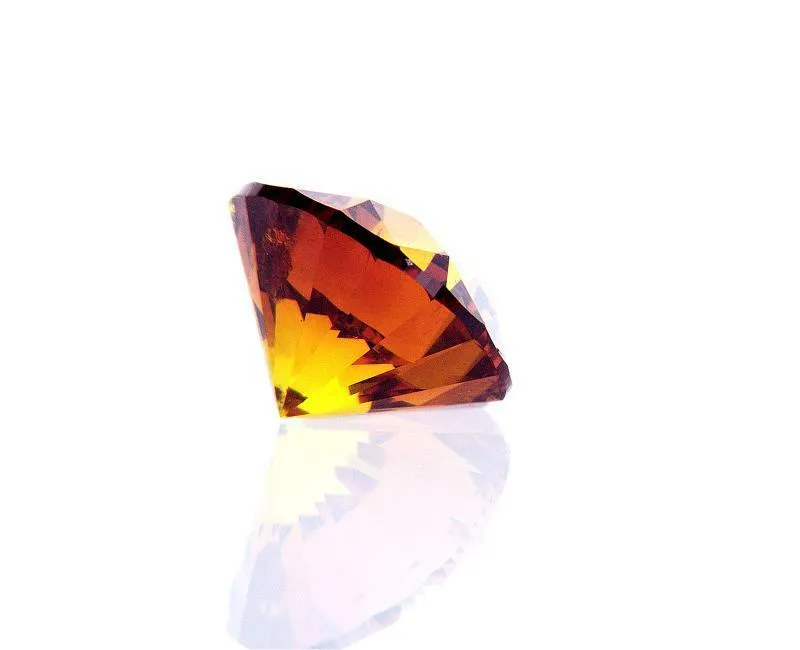 Diamond 1.46 CT Rare Fancy Yellow Orange Natural Round Cut Loose EGL Certified