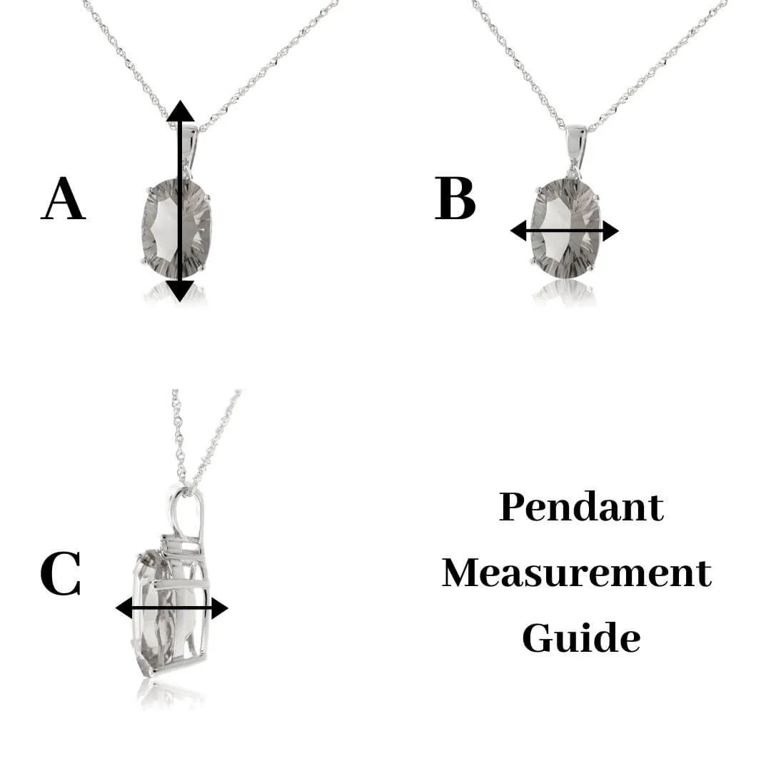 Diamond & Black Diamond Medium Size Crossed Ski Pendant