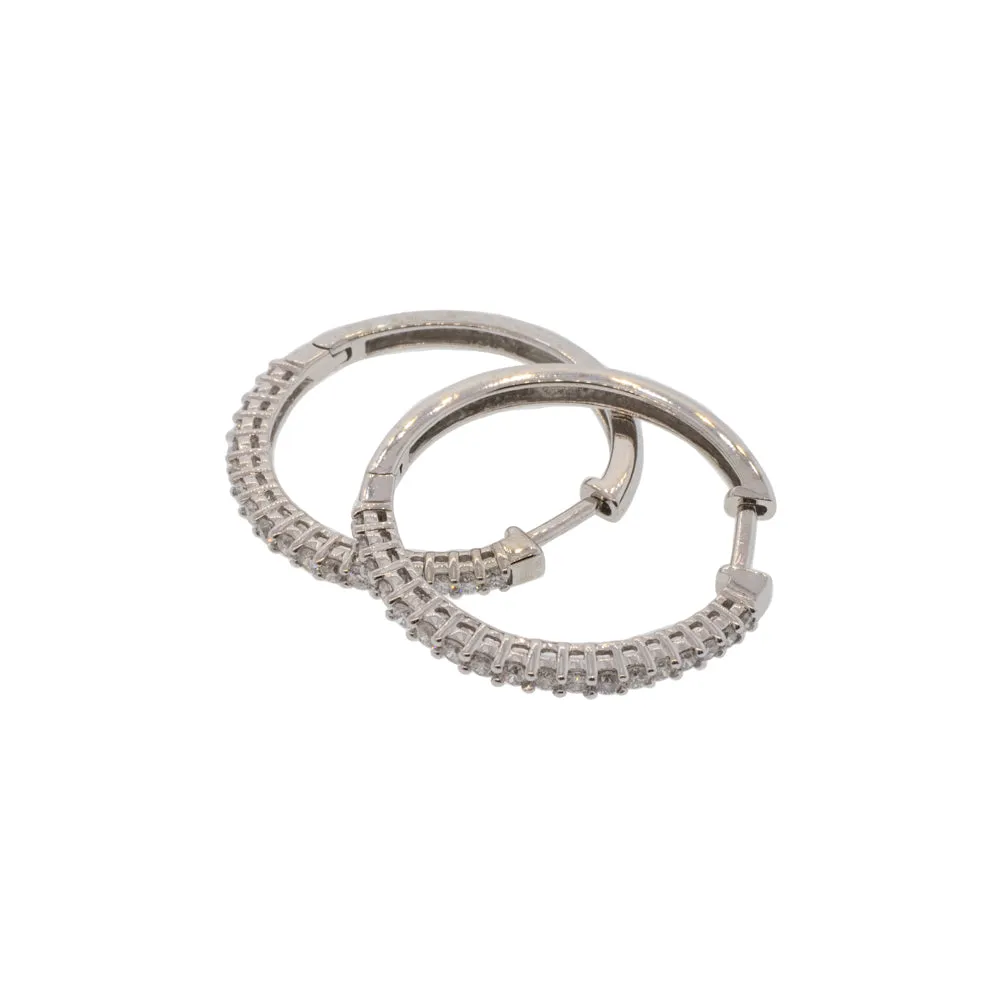 Diamond Hinge Hoops