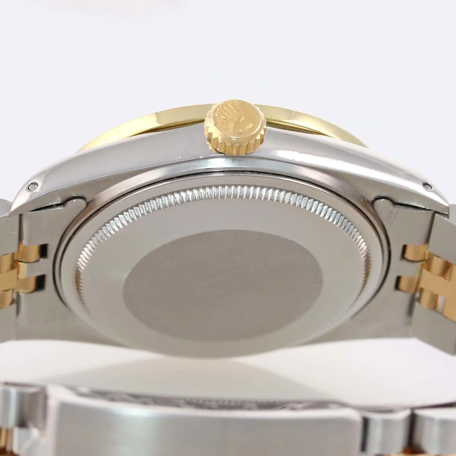 DIAMONDS Rolex DateJust 16013 MOP Diamond Bezel Two Tone Gold Jubilee Watch