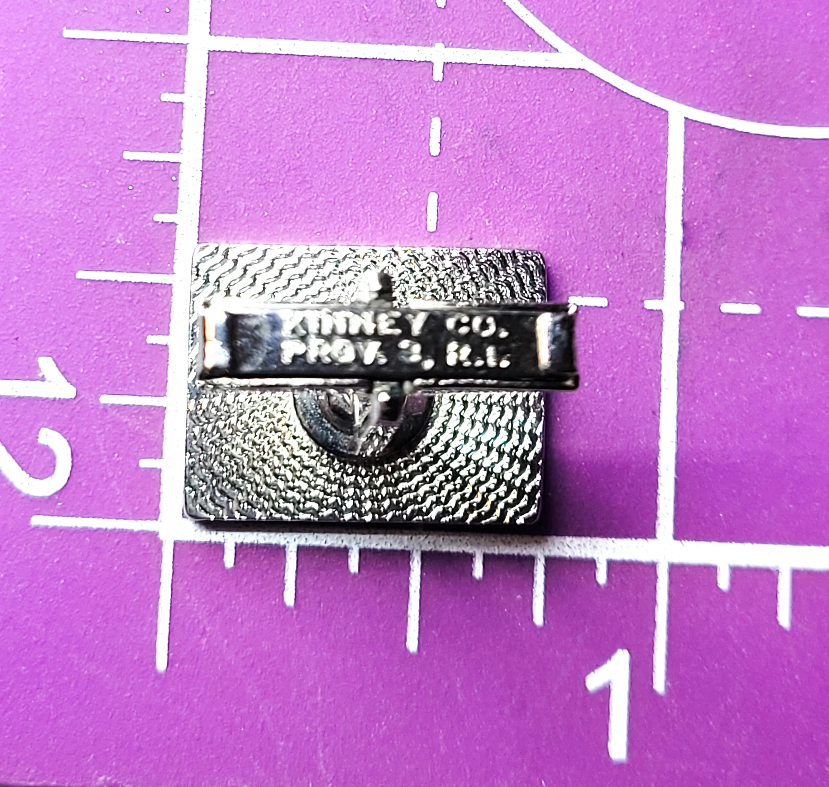 Digital circuit board black enamel and silver Kinney Co Prov 3 RI vintage cufflinks