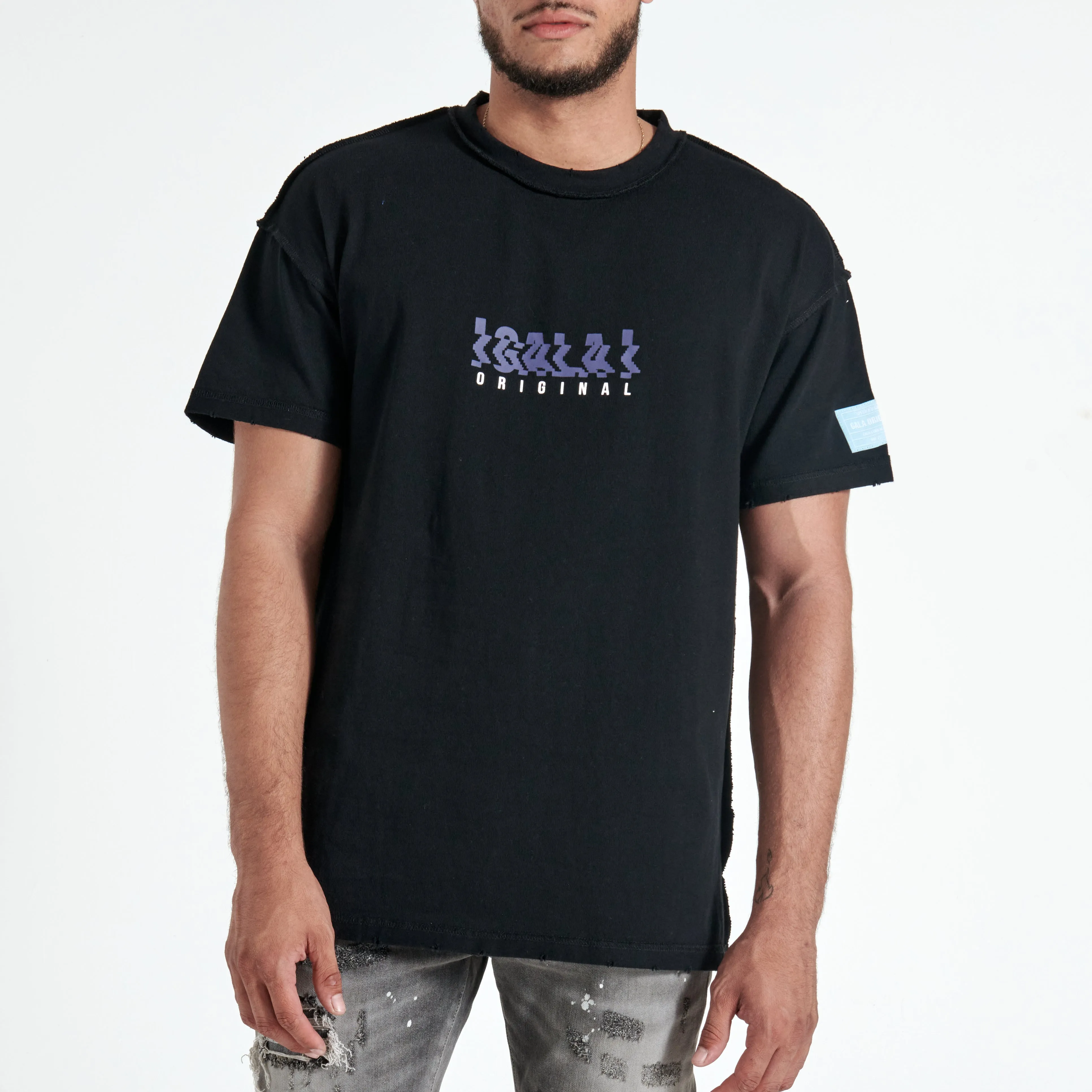DIGITAL DANCE TEE (BLACK/PURPLE)