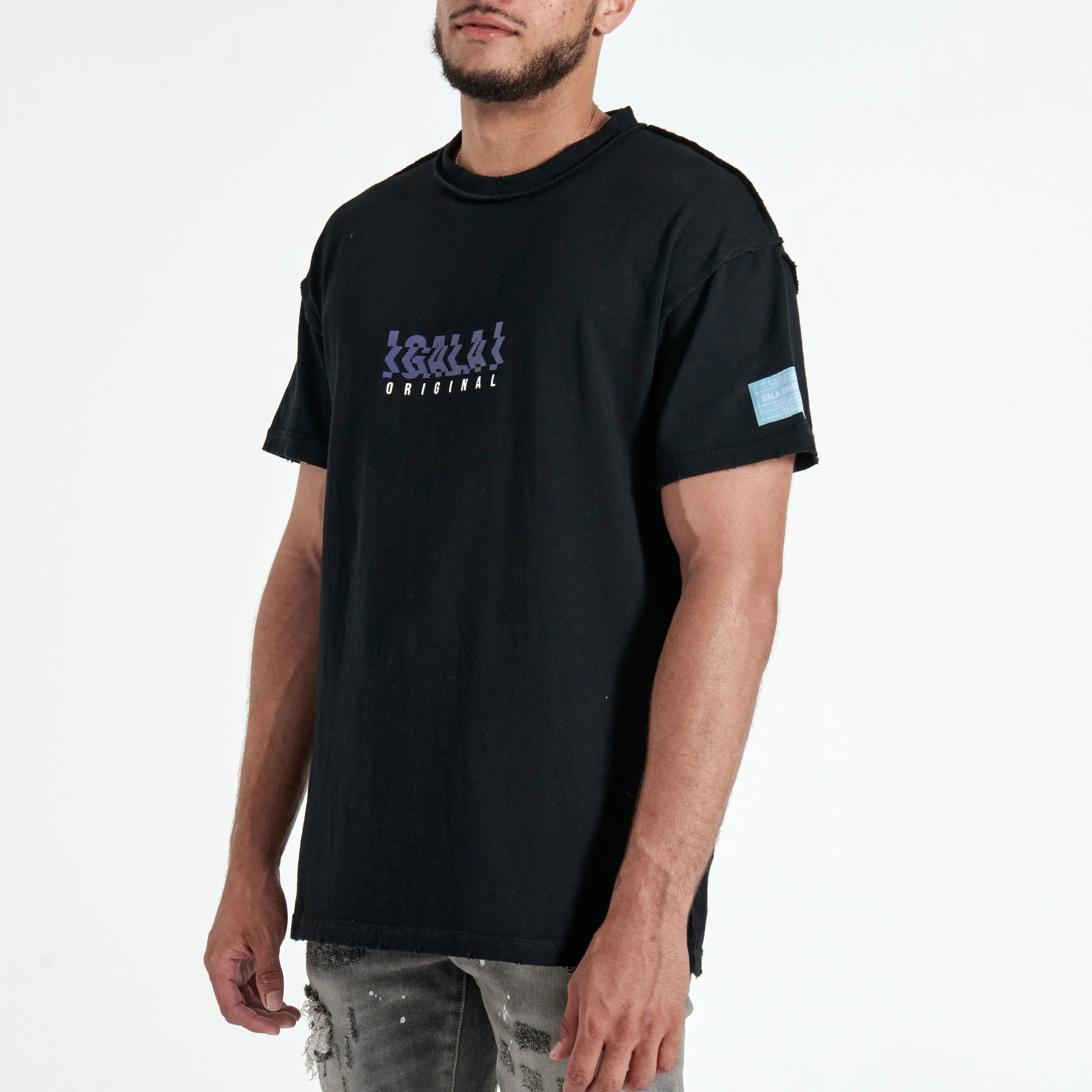 DIGITAL DANCE TEE (BLACK/PURPLE)