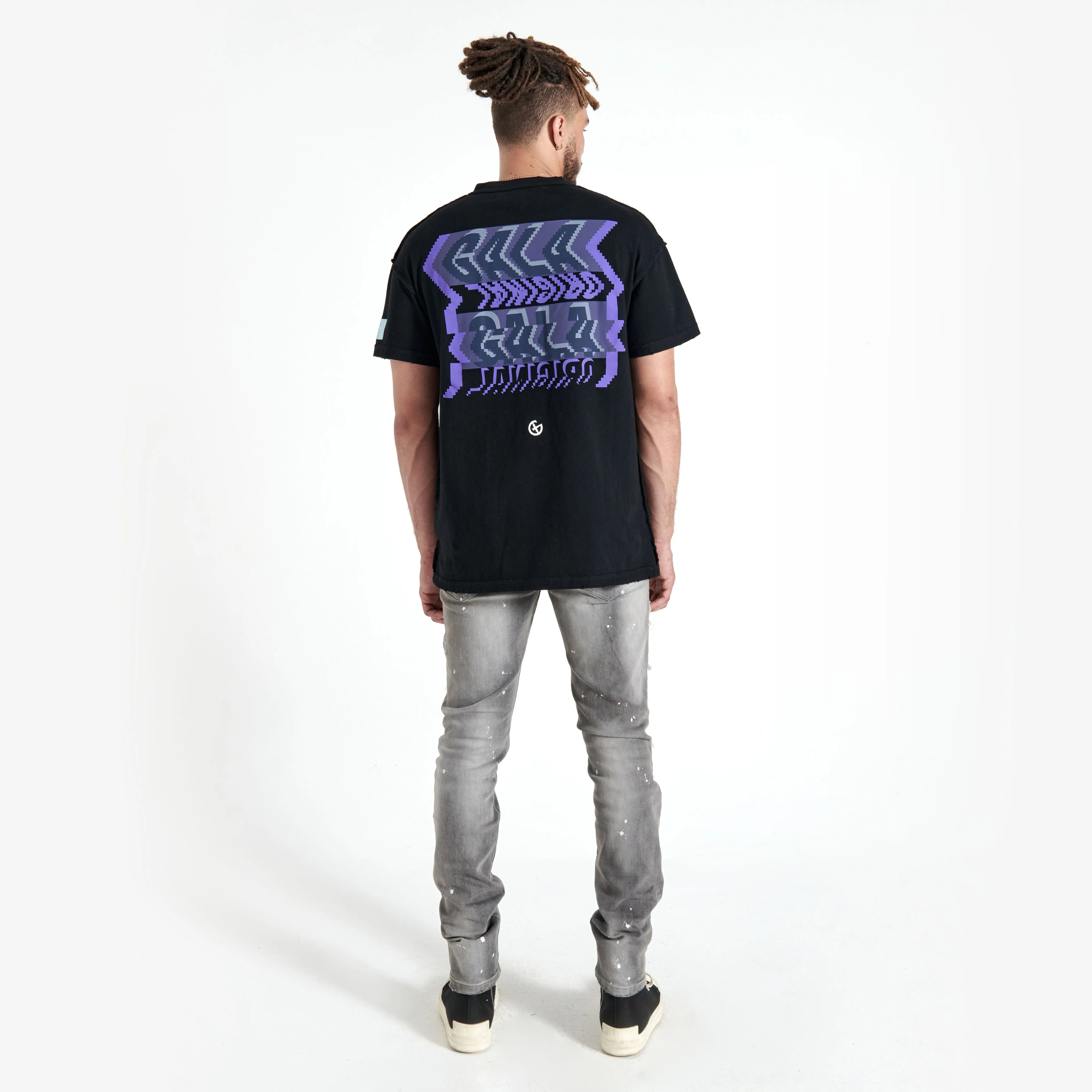 DIGITAL DANCE TEE (BLACK/PURPLE)