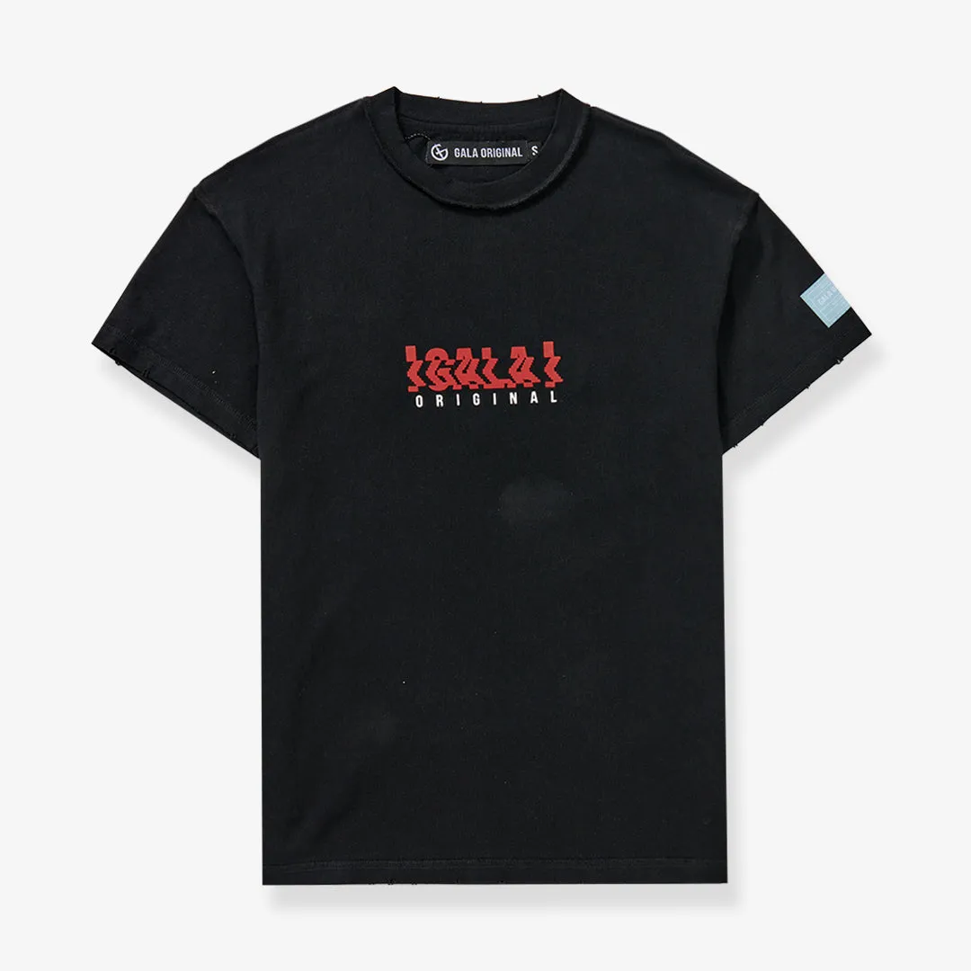 DIGITAL DANCE TEE (BLACK/RED)